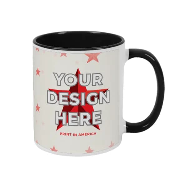 Personalized 11 oz Two-Tone Mug – 12 Colors by Print in America