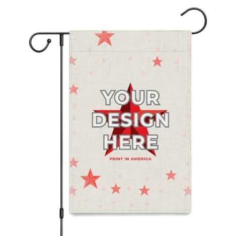 Custom Garden Flag – 12×18 in, Double-Sided, Linen by Print in America